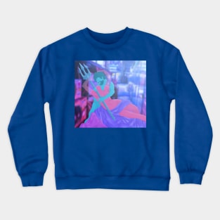 Cyberpunk Poseidon and Venus Neoclassicism Crewneck Sweatshirt